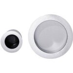 Poigne chrome pour porte coulissante intgre sans serrure - lapeyre