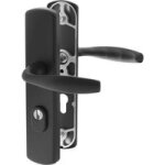 Poign�es ines noir mat - 2 b�quilles g / d + protecteur barillet pour pali�re - lapeyre