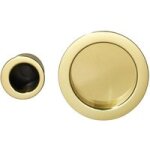 Poigne pour porte coulissante intgre en laiton sans serrure - lapeyre