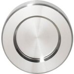 Poign�e ronde �vid�e adh�sive pour porte verre - lapeyre