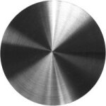 Poign�e ronde pleine adh�sive pour porte verre - lapeyre