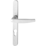 Poigne securite blanc 9016 pour porte - fentre 1 - 2 vantaux  cl pvc / bois - lapeyre