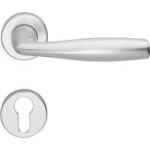 Poign�e vitoria � rosace pour porte d'entr�e �paisseur 36 - 46 - lapeyre