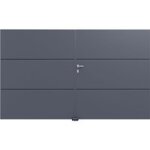 Gardengate - portail bat vinicius aluminium h. 180 x l. 300 gauche gris anthracite ral 7016 ldd