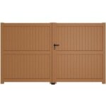 Portail battant bois fontanges 2 avec accessoires rglables h. 180 x l. 250 - lapeyre