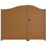 Portail battant bois roquebrune 2 avec accessoires rglables h. 200 x l. 250 - lapeyre