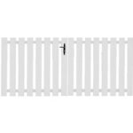 Portail battant pvc bora avec accessoires rglables 120 x l. 250 - lapeyre
