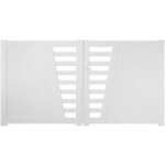 Portail battant pvc carnac avec accessoires 160 x l. 300 - lapeyre Portail battant pvc carnac avec accessoires 160 x l. 300 - lapeyre