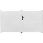 Portail battant pvc touquet avec accessoires 160 x l. 250 - lapeyre