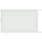 Portail coulissant aoste alu h. 174 x l. 300 blanc ral 9016 brillant - lapeyre