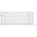 Portail coulissant catane alu h. 131 x l. 300 gris anthracite ral 7016 fs g - lapeyre