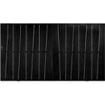 Portail coulissant verdalle acier galvanis noir ral 9005 h. 150 x l. 300 - lapeyre