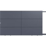 Gardengate - portail coulissant vinicius aluminium h. 180 x l. 325 gris anhracite ral 7016 ldd