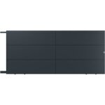 Gardengate - portail coulissant vinicius aluminium s / m + ldd