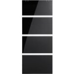 Porte coulissante cosmos noire h. 200, 5 x l. 82, 5 cm - lapeyre Porte coulissante cosmos noire h. 200, 5 x l. 82, 5 cm - lapeyre