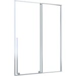 Porte de douche durance coulissante h. 200xl. 120 droite verre transparent chrome - lapeyre Porte de douche durance coulissante h. 200xl. 120 droite verre transparent chrome - lapeyre