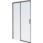 Porte de douche marilou coul 2p 8 / 6mm h195 x l160 verre transparent antical noir - lapeyre Porte de douche marilou coul 2p 8 / 6mm h195 x l160 verre transparent antical noir - lapeyre