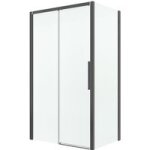 Porte de douche opure coulissante h. 200 x l. 120 gche chrome transparent timeless - lapeyre Porte de douche opure coulissante h. 200 x l. 120 gche chrome transparent timeless - lapeyre
