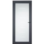 Porte d'entr�e * * * aluminium adenora vitrage idyllic - sur mesure - lapeyre