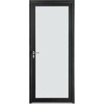 Porte d'entr�e * * * aluminium adenora vitrage satinovo - sur mesure - lapeyre