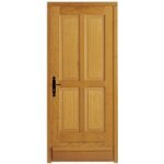 Porte d'entre * bois exotique adaptable pleine avec bti h. 215 x l. 80 - lapeyre