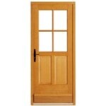 Porte d'entrée * bois exotique adaptable à vitrer avec bâti h. 215 x l. 80 - lapeyre Porte d'entrée * bois exotique adaptable à vitrer avec bâti h. 215 x l. 80 - lapeyre