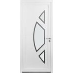 Porte d'entre * * * pvc marennes avec barillet h. 215 x l. 90 gauche - lapeyre