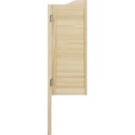 Porte en pin radiata saloon ferre 1 vantail h. 107 x l. 40 gauche - lapeyre