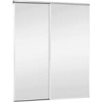 Portes de placard pack 2 vantaux blanc veiné profil blanc h. 250 x l. 120 - lapeyre Portes de placard pack 2 vantaux blanc veiné profil blanc h. 250 x l. 120 - lapeyre