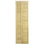 Porte placard ranch brut 1 vantail de 2 panneaux + rails 205, 1 x 60, 15 cm - lapeyre