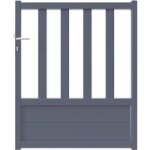 Portillon aluminium massa gris a / accessoires h. 122 x l. 100 - lapeyre Portillon aluminium massa gris a / accessoires h. 122 x l. 100 - lapeyre