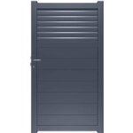 Portillon aluminium valmy ajour� sur mesure - lapeyre