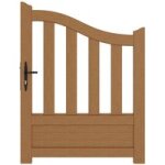 Portillon bois cannet 2 chapeau de gendarme a / acc. fixes h. 130 x l. 100 gauche - lapeyre