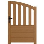 Portillon bois landes 2 avec accessoires rglables h. 130 x l. 100 gauche - lapeyre