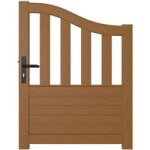 Portillon bois sancy 2 chapeau de gendarme acc. rglables h. 130 x l. 100 gauche - lapeyre