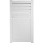 Portillon pvc arradon avec accessoires 180 x l. 100 gauche - lapeyre Portillon pvc arradon avec accessoires 180 x l. 100 gauche - lapeyre