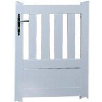Portillon pvc esterel avec accessoires 125 x l. 100 gauche - lapeyre Portillon pvc esterel avec accessoires 125 x l. 100 gauche - lapeyre