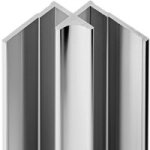 Profil d'angle rentrant creapano h. 255 finition aluminium - lapeyre