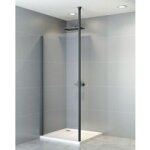 Profilé de douche sol plafond carré recoupable chrome h. 280 pour verre 6 ou 8 - lapeyre Profilé de douche sol plafond carré recoupable chrome h. 280 pour verre 6 ou 8 - lapeyre