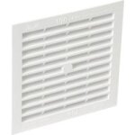 Pum plastiques - grille d'a�ration pvc carr�e 154x154