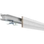 Rail alu 2m + habillage pour systme en applique confort  peindre (1 colis) - lapeyre