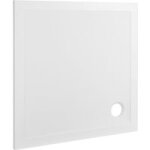 Receveur mineral résine blanc extraplat à poser l. 120 x l. 80 - lapeyre Receveur mineral résine blanc extraplat à poser l. 120 x l. 80 - lapeyre