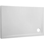 Receveur sigma acryl blanc  poser l. 100 x l. 80 - lapeyre