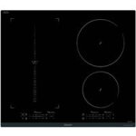 Sauter - table induction avec zone modulable noir 4 foyers sauter spi9648bp