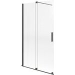Schulte - paroi de douche coulissante maxxi 2 h. 200 x l. 120 chrome