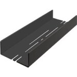 Schulte - tablette de douche  coller s noir mat