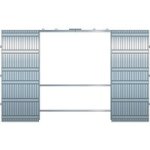 Scrigno - 1 / 2 cloison gold l. 63 pour porte coulissante platinium maestro h. 204 x l. 126