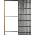 Scrigno - cloison mtal pour porte coulissante platinium maestro de h. 204 x l. 63