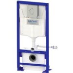 Sfa - bti sol / mur saniwall pro up avec broyeur + plaque chrome + habillage verre blanc