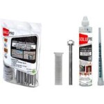 Solupro - kit de fixation pour mur plein auvent tonnelle balustrade